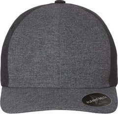 Flexfit 180 Delta Seamless Cap - Melange Blue Melange Charcoal | HIT a Double