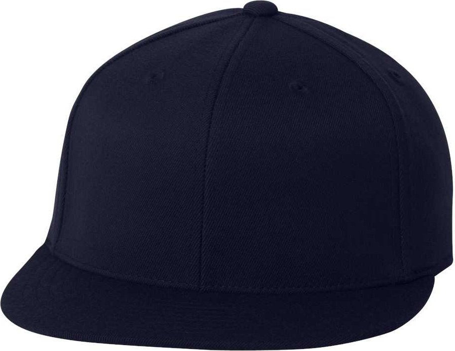 Flexfit 210 Flat Bill Cap - Dark Navy | HIT a Double