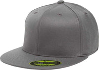Flexfit 210 Flat Bill Cap - Gray - HIT a Double