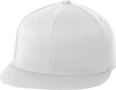 Flexfit 210 Flat Bill Cap - White | HIT a Double