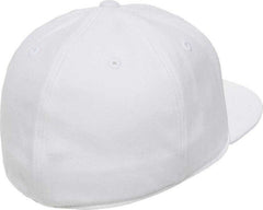 Flexfit 210 Flat Bill Cap - White | HIT a Double