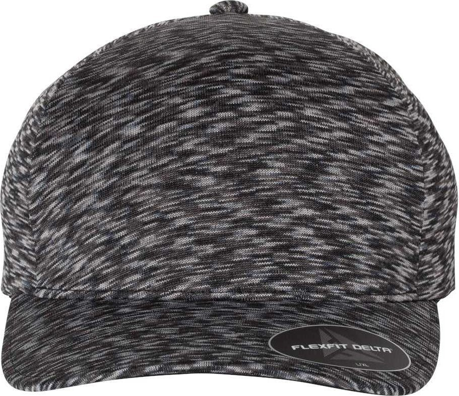 Flexfit 280 Delta Seamless Unipanel Cap - Melange Black | HIT a Double