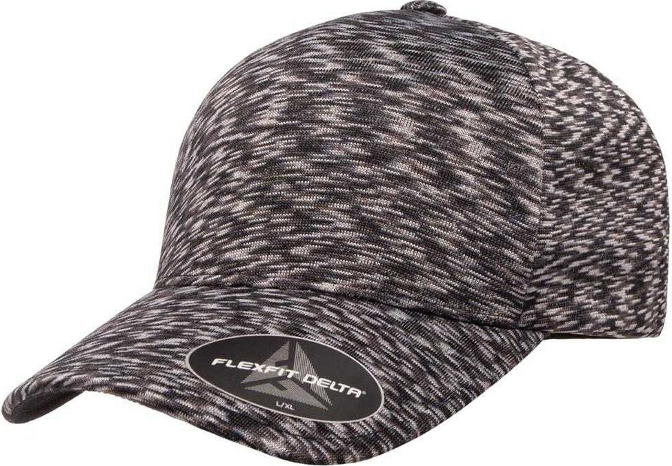 Flexfit 280 Delta Seamless Unipanel Cap - Melange Black | HIT a Double
