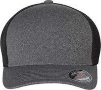 Flexfit 5511UP Unipanel Trucker Cap - Heather Grey Black | HIT a Double