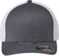 Flexfit 5511UP Unipanel Trucker Cap - Melange Dark Gray White | HIT a Double