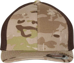 Flexfit 6511MC MultiCam Trucker Cap - Multicam Arid Brown | HIT a Double