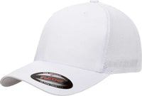 Flexfit 6511 Trucker Cap - White | HIT a Double