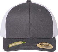 Flexfit 6606R Sustainable Retro Trucker Cap - Charcoal White | HIT a Double