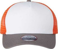 Imperial 1287 North Country Trucker Cap - White Charcoal Orange | HIT a Double