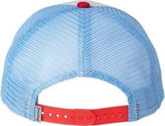 Imperial 1287 North Country Trucker Cap - White Red Sky Blue | HIT a Double