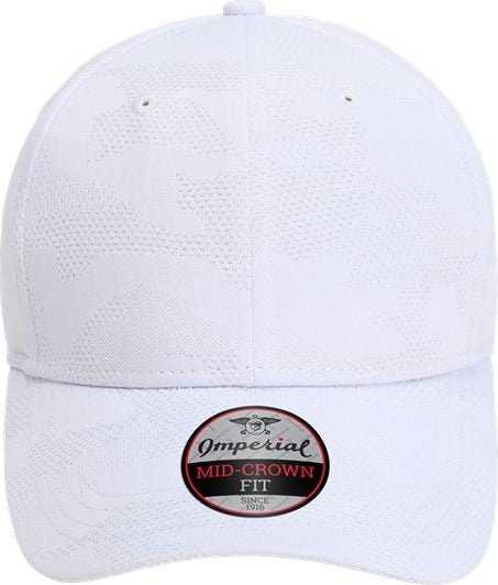 Imperial 4062 The Oglethorpe Tonal Camo Cap - White | HIT a Double