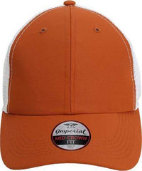 Imperial X210SM The Original Sport Mesh Cap - Burnt Orange White | HIT a Double