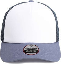 Imperial 1287 North Country Trucker Cap - White Indigo Dark Navy | HIT a Double