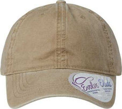 Infinity Her CASSIE Women's Pigment-Dyed Fashion Undervisor Cap - Khaki Camo | HIT a Double