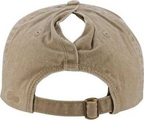 Infinity Her CASSIE Women's Pigment-Dyed Fashion Undervisor Cap - Khaki Camo | HIT a Double
