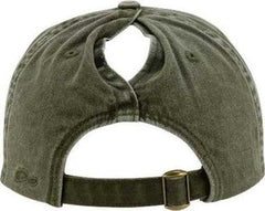 Infinity Her CASSIE Women's Pigment-Dyed Fashion Undervisor Cap - Olive Camo | HIT a Double
