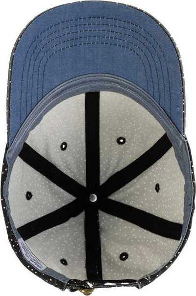 Infinity Her HATTIE Women's Garment-Washed Fashion Print Cap - Black White Polka Dots | HIT a Double