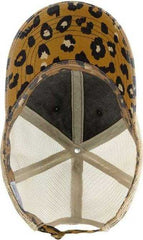 Infinity Her JANET Women's Animal Print Mesh Back Cap - Black Leopard Khaki | HIT a Double