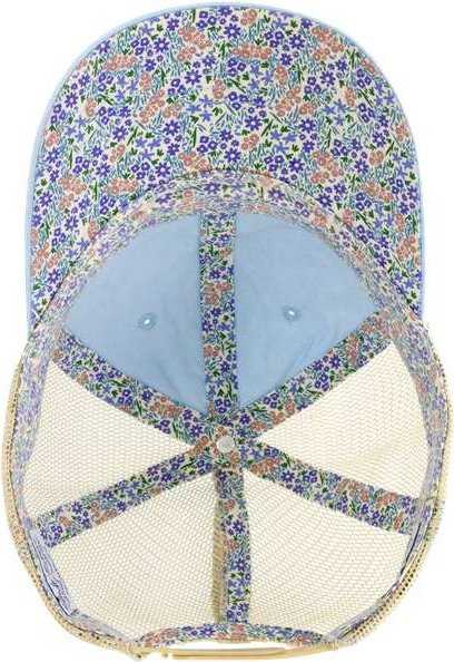 Infinity Her TESS Women's Washed Mesh Back Cap - Cashmere Blue Floral | HIT a Double