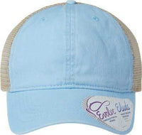 Infinity Her TESS Women's Washed Mesh Back Cap - Cashmere Blue Floral | HIT a Double