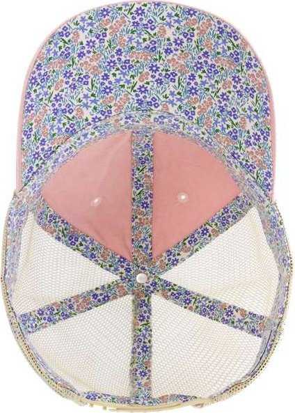 Infinity Her TESS Women's Washed Mesh Back Cap - Dusty Pink Floral | HIT a Double
