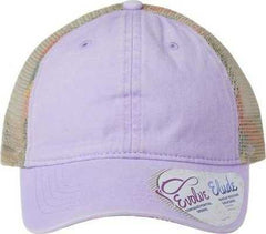 Infinity Her TESS Women's Washed Mesh Back Cap - Lavender Stripes | HIT a Double