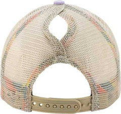 Infinity Her TESS Women's Washed Mesh Back Cap - Lavender Stripes | HIT a Double