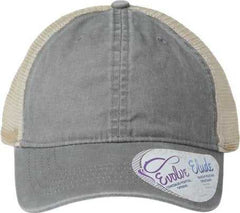 Infinity Her TESS Women's Washed Mesh Back Cap - Light Gray Polka Dots | HIT a Double