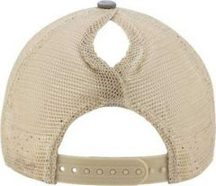 Infinity Her TESS Women's Washed Mesh Back Cap - Light Gray Polka Dots | HIT a Double