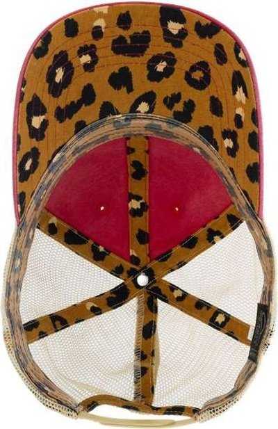 Infinity Her TESS Women's Washed Mesh Back Cap - Red Leopard | HIT a Double