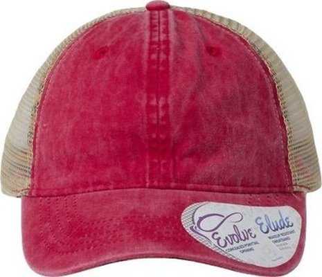 Infinity Her TESS Women's Washed Mesh Back Cap - Red Leopard | HIT a Double