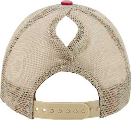 Infinity Her TESS Women's Washed Mesh Back Cap - Red Leopard | HIT a Double
