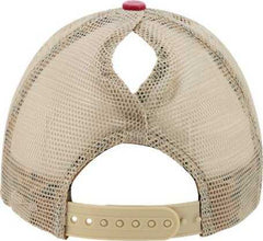 Infinity Her TESS Women's Washed Mesh Back Cap - Red Leopard | HIT a Double