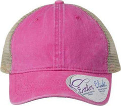 Infinity Her TESS Women's Washed Mesh Back Cap - Rose Polka Dots | HIT a Double