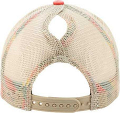 Infinity Her TESS Women's Washed Mesh Back Cap - Sherbet Stripes | HIT a Double