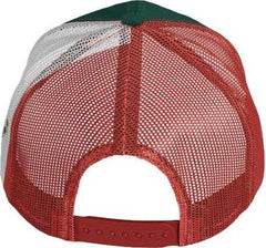 Kati S700M Printed Mesh Trucker Cap - Dark Green Red Mexico Flag | HIT a Double