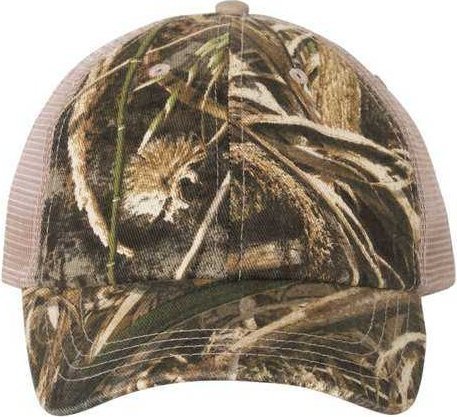 Kati LC101V Washed Mesh-Back Cap - Realtree Max 5 Tan | HIT a Double