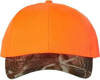 Kati LC25 Solid Crown with Camo Visor Cap - Blaze Realtree Hardwoods | HIT a Double