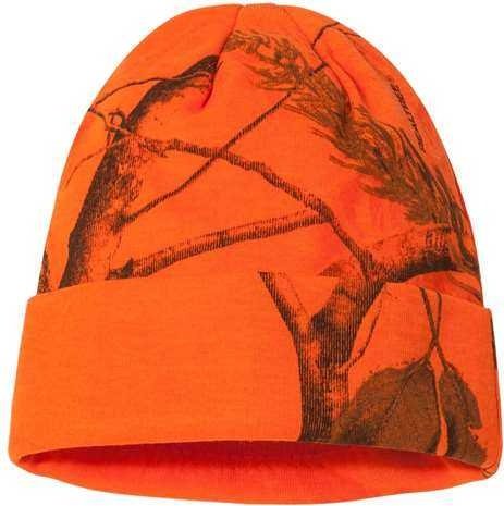 Kati LCB12 12" Camo Knit Beanie - Blaze Realtree AP - HIT a Double