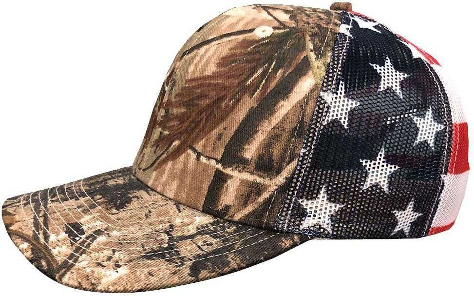 Kati S700M Printed Mesh Trucker Cap - All Purpose/ USA Flag | HIT a Double