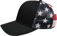 Kati S700M Printed Mesh Trucker Cap - Black/ USA Flag | HIT a Double