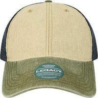 Legacy DTA Dashboard Trucker Cap - Stone/ Olive/ Navy | HIT a Double