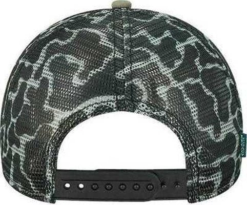 Legacy MPS Mid-Pro Snapback Trucker Cap - Olive/ Grey/ Grey Camo - HIT a Double - 2