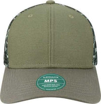 Legacy MPS Mid-Pro Snapback Trucker Cap - Olive/ Grey/ Grey Camo | HIT a Double