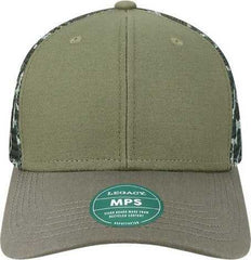 Legacy MPS Mid-Pro Snapback Trucker Cap - Olive/ Grey/ Grey Camo | HIT a Double
