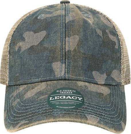 Legacy OFA Old Favorite Trucker Cap - Blue Camo Java | HIT a Double