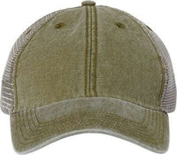 Legacy DTA Dashboard Trucker Cap - Olive Grey | HIT a Double