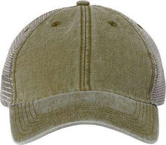 Legacy DTA Dashboard Trucker Cap - Olive Grey | HIT a Double