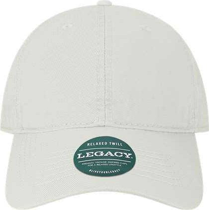 Legacy EZA Relaxed Twill Dad Cap - White | HIT a Double