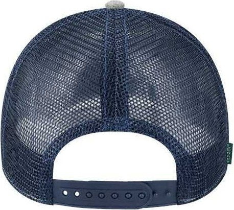 Legacy LPS Lo-Pro Snapback Trucker Cap - Heather Gray Navy | HIT a Double
